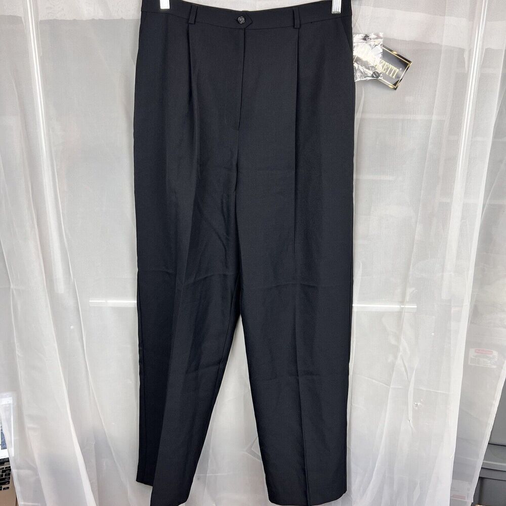 NWT vintage Donizetti womens 12 dresspants trousers black tie formal career